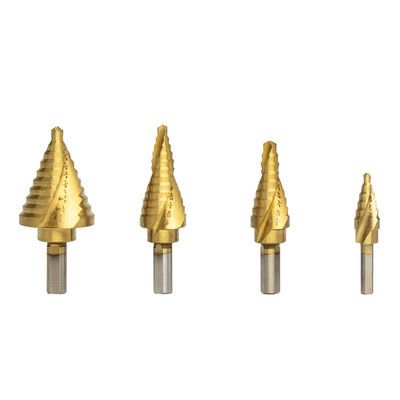 TIN Coated 13mm HSS-Spiraalvormige Gecanneleerde Stap van het Boorbeetje voor Houten Boring